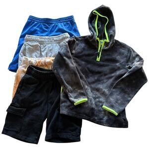 Boys Clothing Bundle Size 6-7 Athletic Kids Stretch Casual Pullover Shorts Comfy